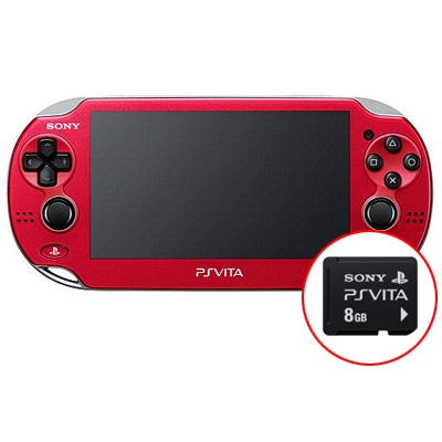 PlayStation Vita Wi-Fiモデル コズミック・レッド【メモリーカード8GB