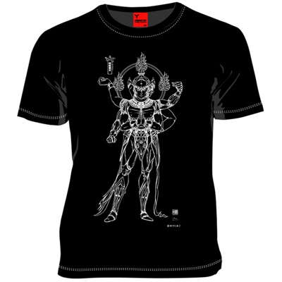 147TH キン肉マン【アシュラマン】（ブラック）[L] : T-shirt