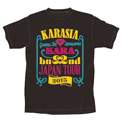 Ｔシャツ黒【ＸＬ】(JAPAN TOUR 2013 KARASIA)/ KARA : KARA