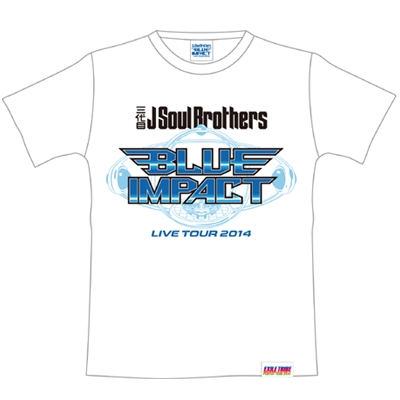 ツア－Ｔシャツ【M】ホワイト/LIVE TOUR 2014 BLUE IMPACT : 三代目 J