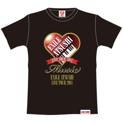 EXILE ATSUSHI ツアーTシャツ ブラックXS : EXILE ATSUSHI | HMVu0026BOOKS online - ATSUSHI007