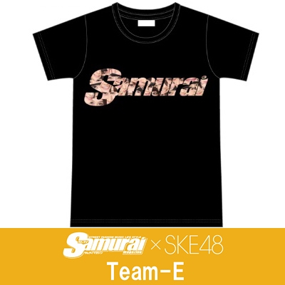 箱推しピクチャーズTシャツ team-E ver.（黒/Sサイズ）SKE48×samurai