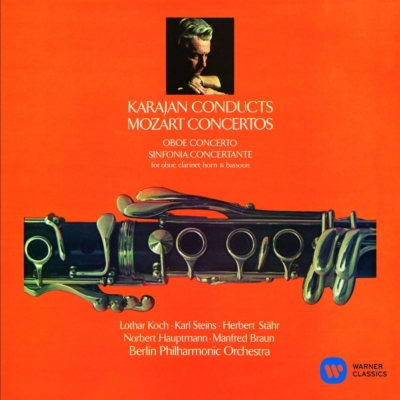 オーボエ協奏曲、管楽器のための協奏交響曲　コッホ、シュタインス、ハウプトマン、カラヤン＆ベルリン・フィル、他