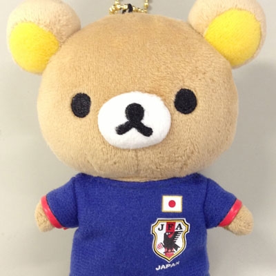 リラックマ サッカー日本代表マスコットキーチェーン : Rilakkuma