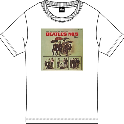 Beatles No.5 日本盤50周年記念Ｔシャツ White 【L】 : The Beatles