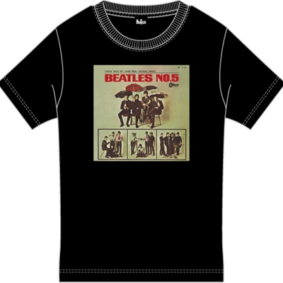 Beatles No.5 日本盤50周年記念Tシャツ Black 【L】 : The