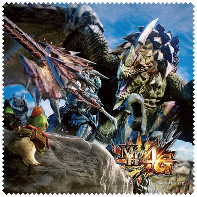【新品】クリーナークロス　モンスターハンター　モンハン モンスターハンター4G クリーニングクロス for ニンテンドー3DS