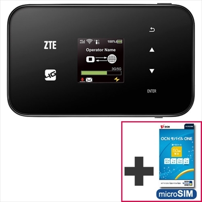 Zte Simフリー 4gwi Fiルーター Ocn モバイルone マイクロsim セット Mobile Router Sim Card Set Hmv Books Online Mf98n T