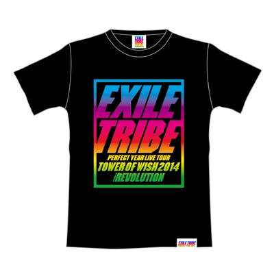 ツアーTシャツ ブラック 【S】/ EXILE TRIBE PERFECT YEAR LIVE TOUR