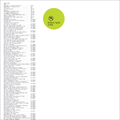 人気 aphex twin syro レコード