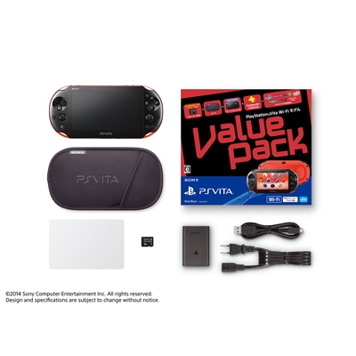 PlayStation Vita Value Pack Wi-Fiモデル（PCH-2000シリーズ） レッド/ブラック : Game Hard