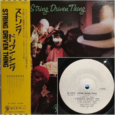 STRING DRIVEN THING 見本盤白ラベルLP STRING DRIVEN THING 見本盤白ラベルLP