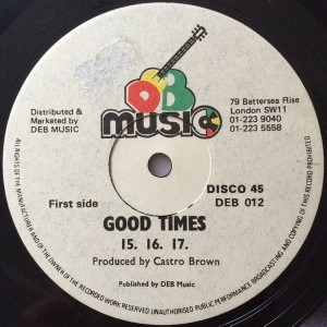CDB Good Times 12インチレコード！ CDB - Good Times [12