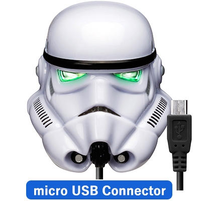 Micro USBコネクタ 顔型AC充電器2A/ STARWARS（ストーム