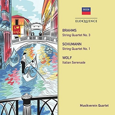 ブラームス：弦楽四重奏曲第３番、シューマン：弦楽四重奏曲第１