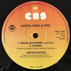 EARTH, WIND & FIRE /BRAZILIAN RHYME レコード EARTH WIND & FIRE / All 'N All (LP) / Columbia | WAXPEND RECORDS