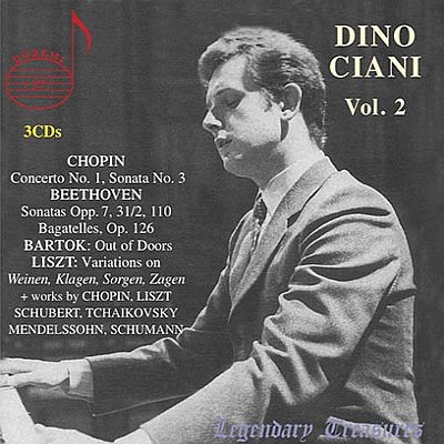 Dino Ciani : Chopin Piano Concerto No.1, Beethoven, Bartok, Liszt