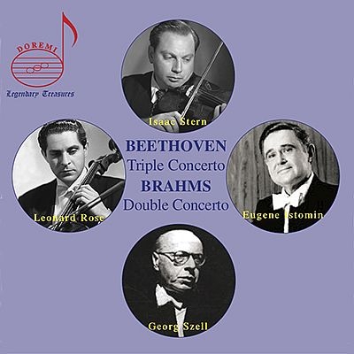 ベートーヴェン:三重協奏曲、ブラームス：ヴァイオリンとチェロのための二重協奏曲　スターン・トリオ、セル&クリーヴランド管弦楽団(1966年ライヴ)