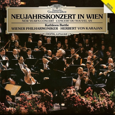 ニューイヤー・コンサート1987：キャスリーン・バトル（ソプラノ）、カラヤン指揮＆ウィーン・フィルハーモニー管弦楽団 (2枚組アナログレコード/Deutsche Grammophon)