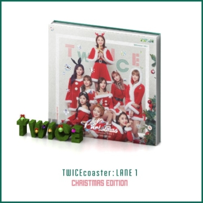 TWICE coaster LANE1 CHRISTMAS EDITION CD