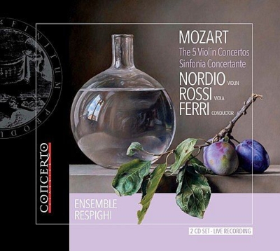 Mozart モーツァルト / Comp.violin Concertos, Sinfonia Concertante K, 364, : Nordio Vn D.rossi Va Ferri / Ensemble Respighi 輸入盤