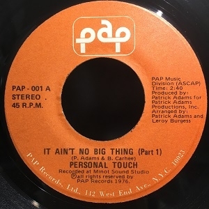 中古:盤質AB】 It Ain't No Big Thing : Personal Touch | HMV&BOOKS