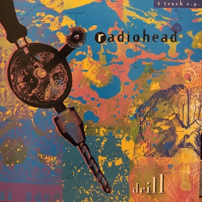 radiohead drill paranoid 12”レコード ステッカー付