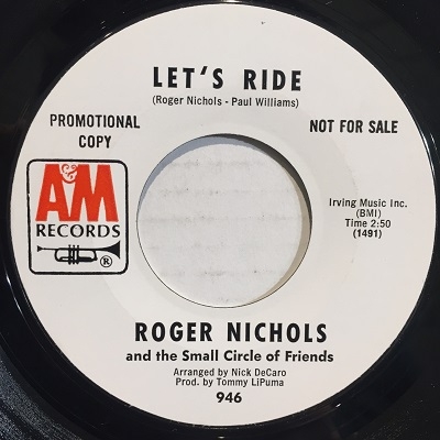 中古:盤質AB】 Let's Ride : Roger Nichols & The Small Circle Of 