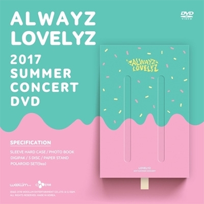 LOVELYZ 2017SUMMER CONCERT ALWAYZ DVD3枚組 2017 SUMMER CONCERT ALWAYZ (3DVD) : Lovelyz | HMV&BOOKS