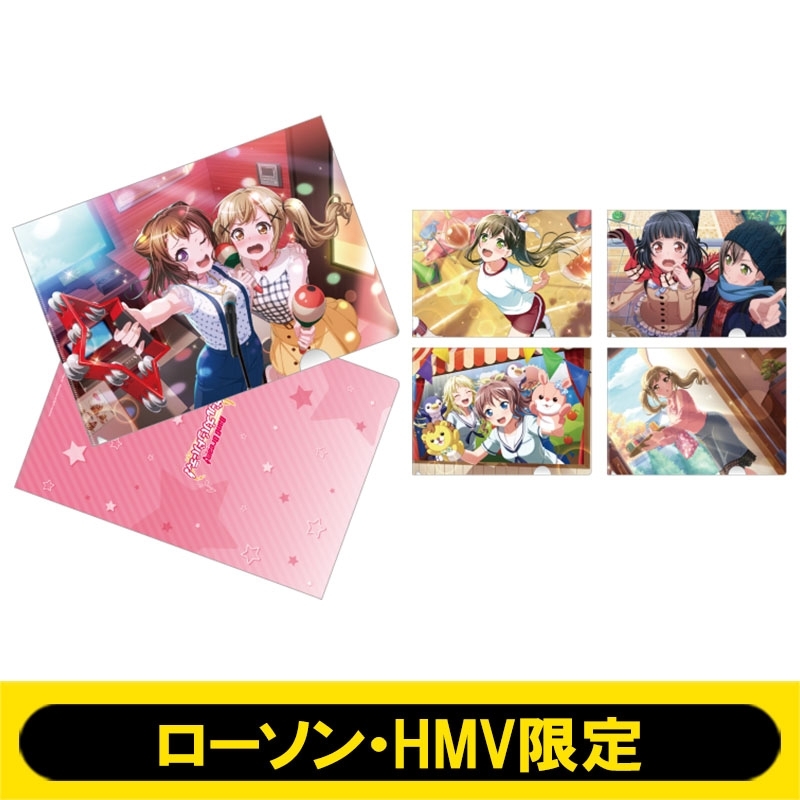 A4クリアファイル5枚セット (A：Poppin'Party)【ローソン・HMV限定