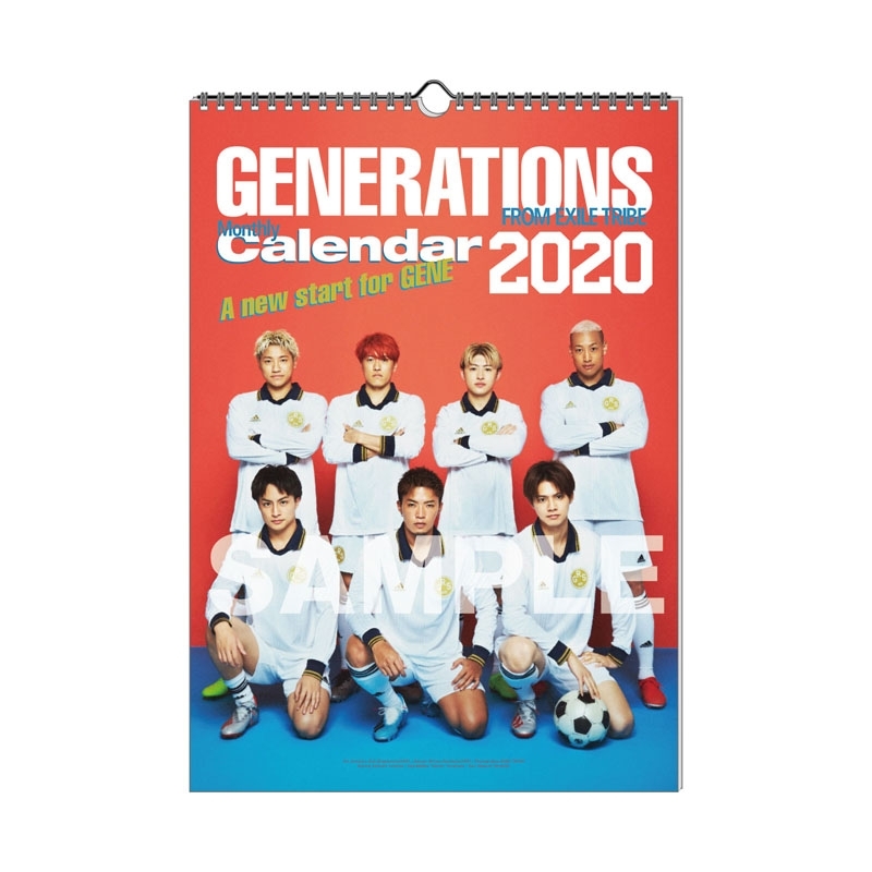 Generations 2020カレンダー 壁掛け Generations From Exile Tribe