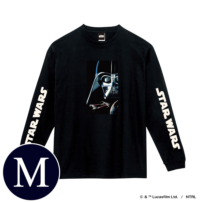 蓄光ロゴロングスリーブTシャツ(ブラック / ダース・ベイダー)Mサイズ 