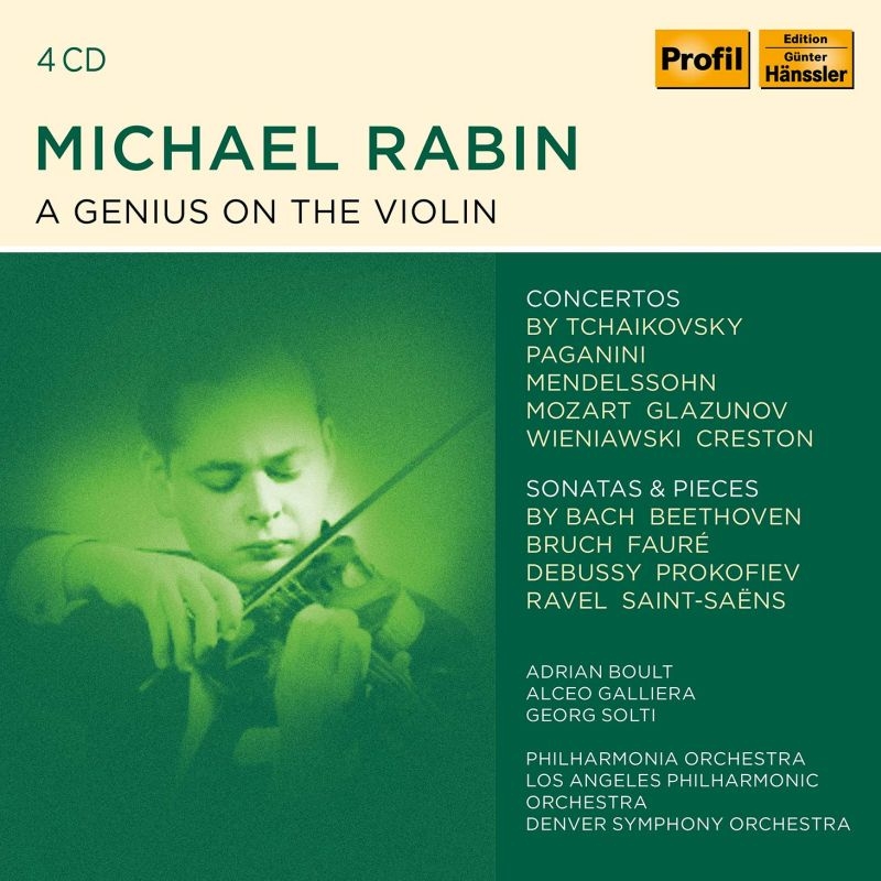 Michael Rabin : A Genius on the Violin (4CD) | HMV&BOOKS online