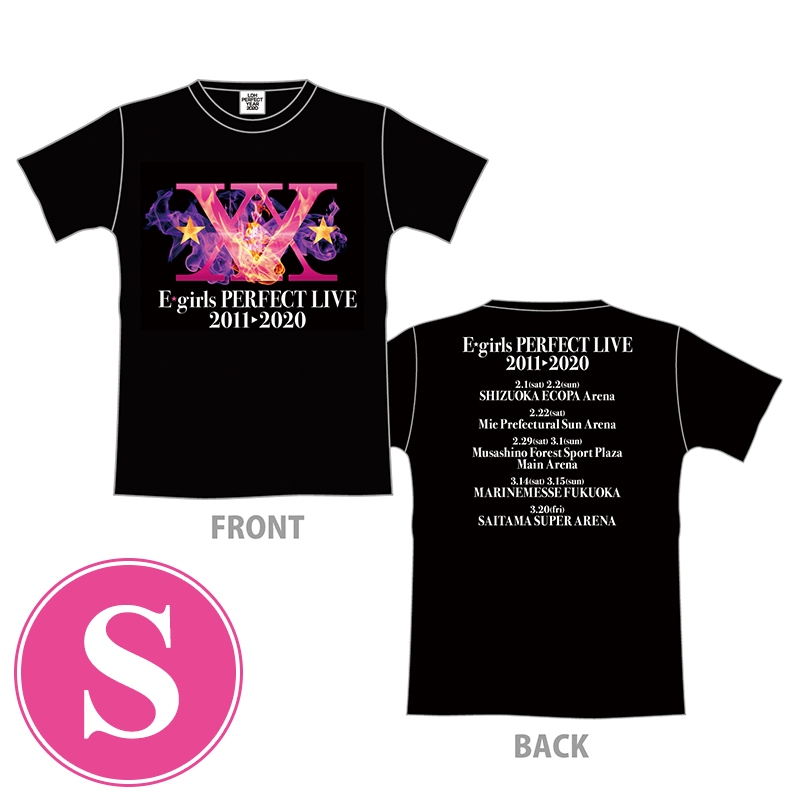 E-girlsグッズ E-girls PERFECT LIVE ツアーTシャツ(S)/ IGNITION : E-girls