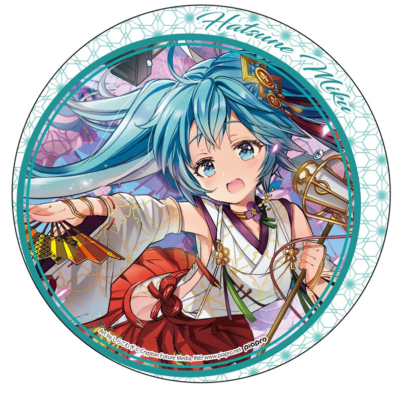 初音ミクビッグ缶バッジart by しらこむぎスポーツ報知限定