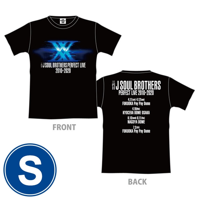 三代目 J SOUL BROTHERS PERFECT LIVE ツアーTシャツ(BLACK/S