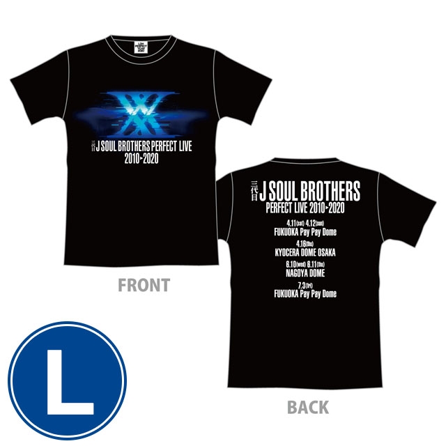 三代目 J SOUL BROTHERS PERFECT LIVE ツアーTシャツ(BLACK/L