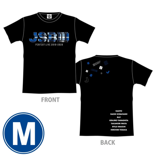 三代目 J SOUL BROTHERS PERFECT LIVE ロゴTシャツ(BLACK/M) : 三代目