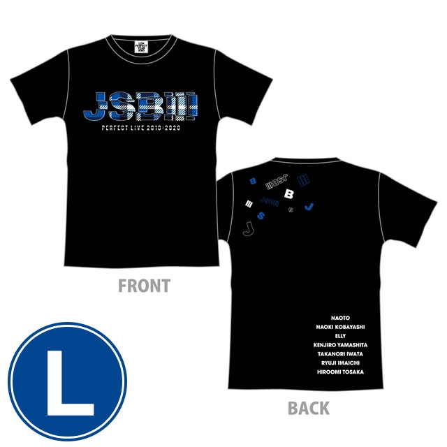 三代目 J SOUL BROTHERS PERFECT LIVE ロゴTシャツ(BLACK/L) : 三代目 