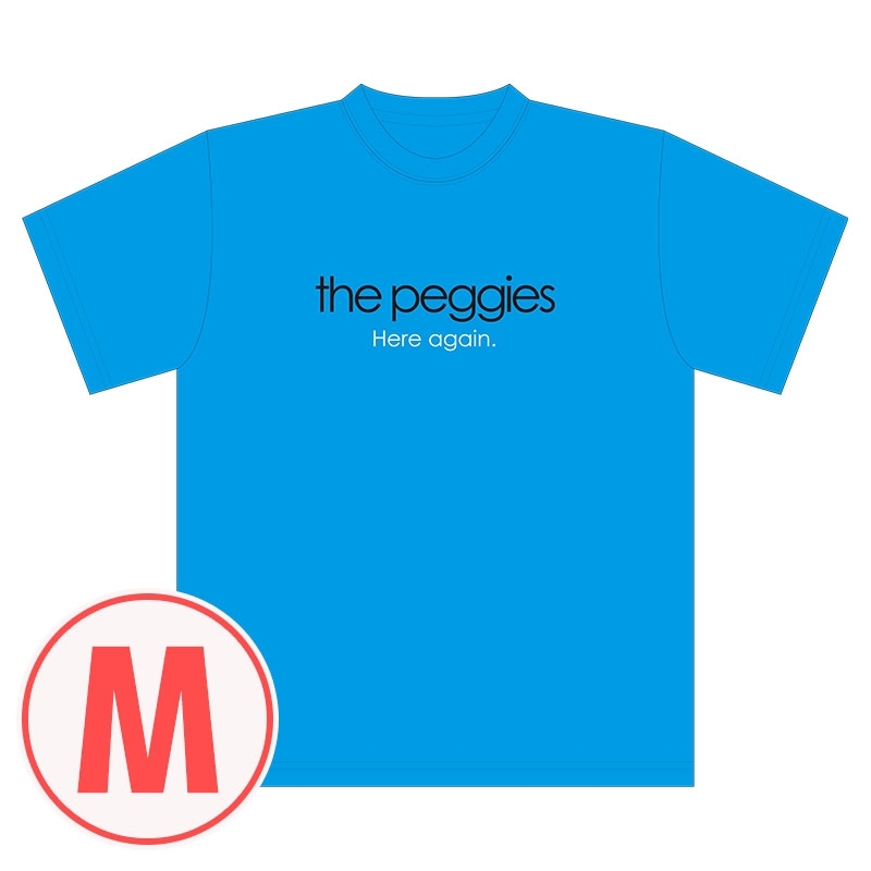 the peggies ”Here again.” Tシャツ 青(M) : the peggies | HMV&BOOKS