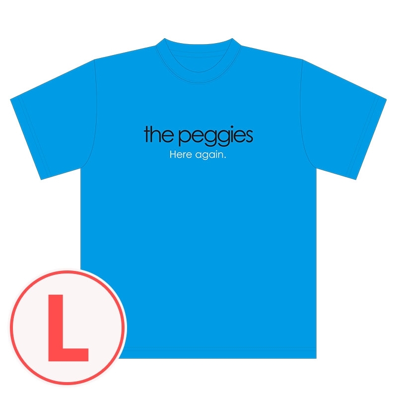 the peggies ”Here again.” Tシャツ 青(L) : the peggies | HMV&BOOKS