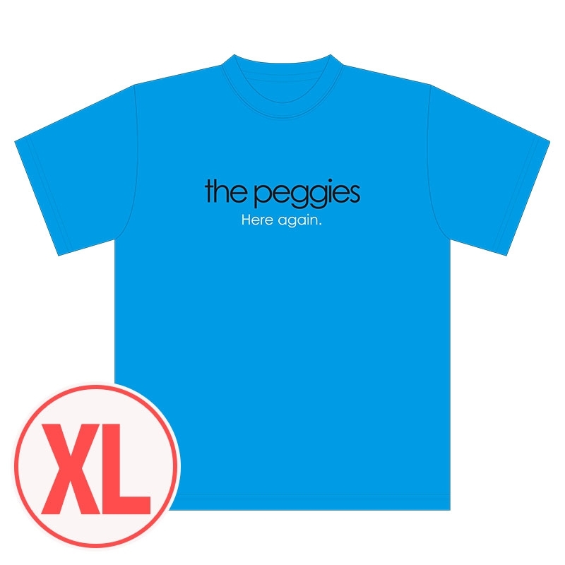 the peggies ”Here again.” Tシャツ 青(XL) : the peggies | HMV&BOOKS