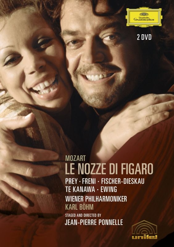 『フィガロの結婚』全曲　ポネル監督、カール・ベーム＆ウィーン・フィル、プライ、フレーニ、他（1975　ステレオ）（2DVD）