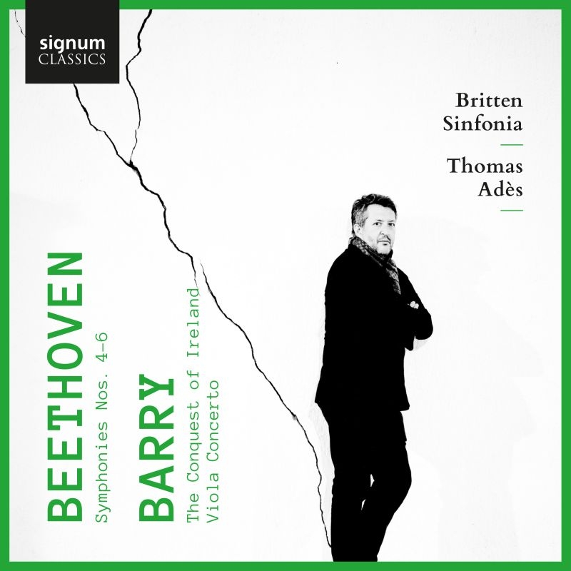 ベートーヴェン：交響曲第4番、第5番『運命』、第6番『田園』、バリー：ヴィオラ協奏曲、他　トマス・アデス＆ブリテン・シンフォニア、ローレンス・パワー、他（2CD）