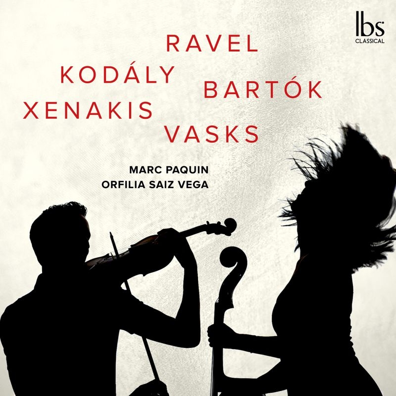 ヴァイオリンとチェロのための二重奏曲集～ラヴェル、コダーイ 