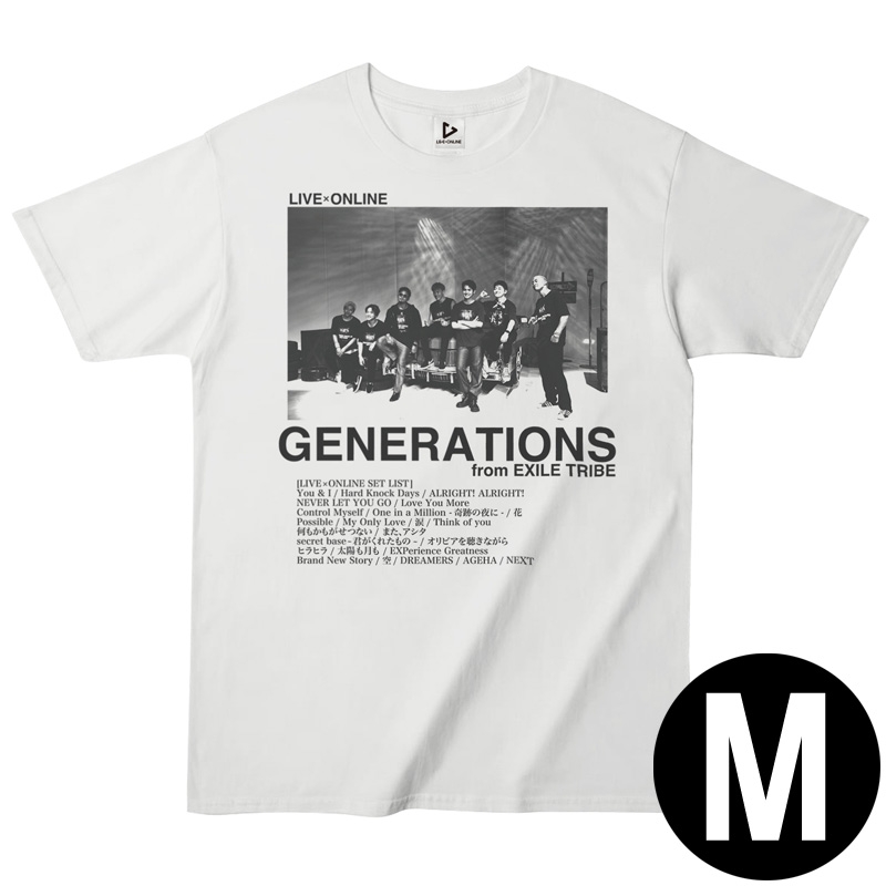 LIVE×ONLINE PHOTO-T / GENERATIONS / Mサイズ : GENERATIONS from
