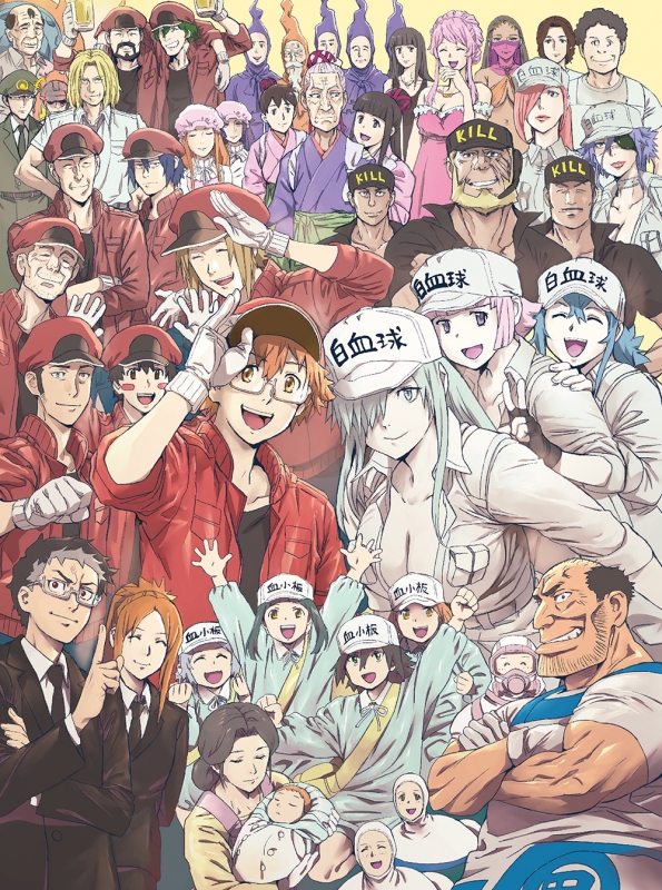 Hataraku Saibou!” and “Cells At Work! Code Black!” Blu-Ray/DVD