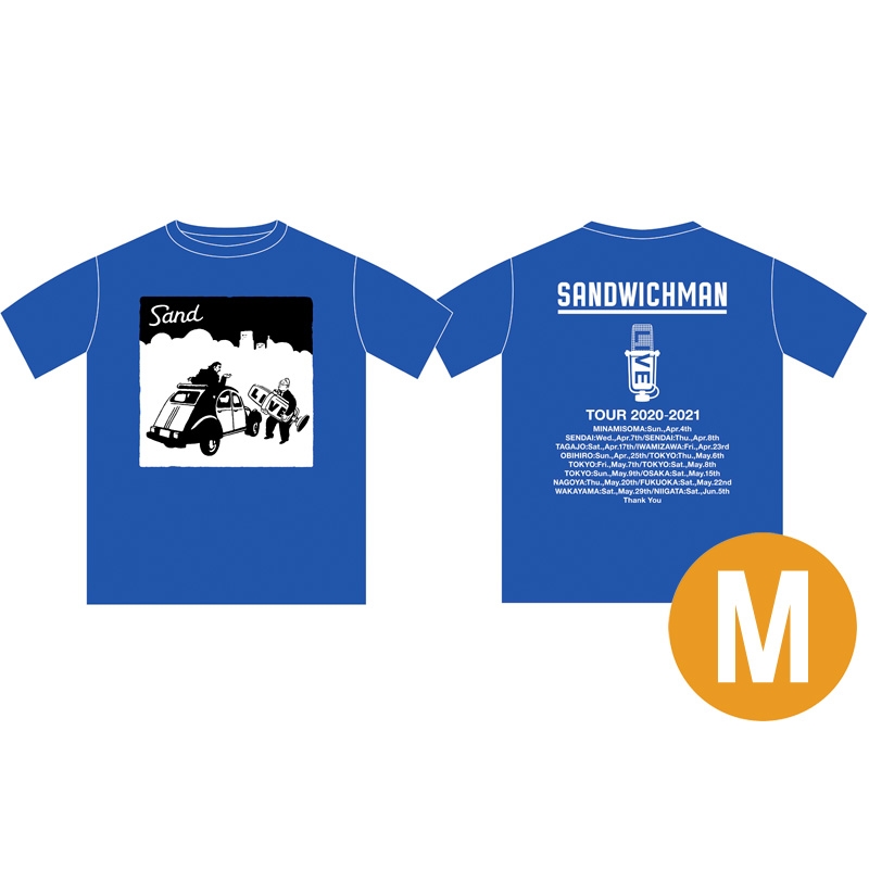 激レア　サンドウィッチマン　ライブ Tシャツ ツアーTシャツ ブルー（サイズM） / サンドウィッチマン 2020