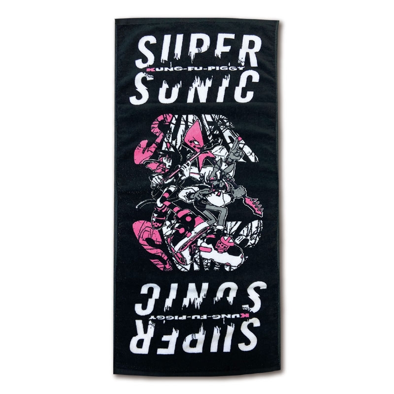 SUPERSONIC×KUNG-FU-PIGGY collaboration towel（※海外配送専用商品）