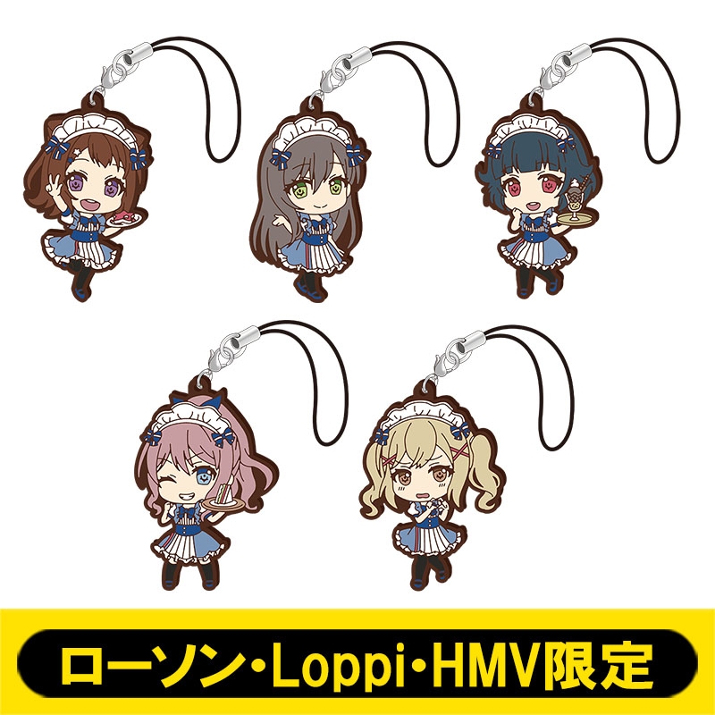 ラバーストラップ5個セット (Poppin'Party)【ローソン・Loppi・HMV限定